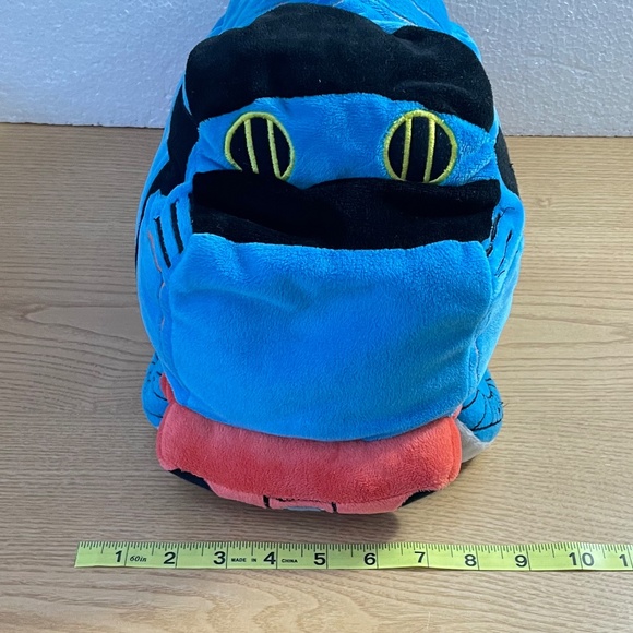 Thomas the Tank Engine Train Pillow Plush Cuddly Stuffed Animal 15” Blue Red - Picture 7 of 7